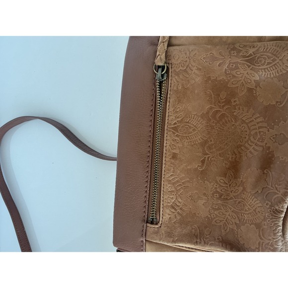 The Sak Sanibel Leather Crossbody Bag Brown Adjustable Strap Purse - Picture 14 of 15